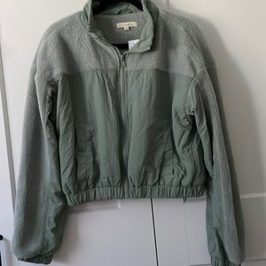 LA Hearts mint green cropped jacket. Medium. NWT